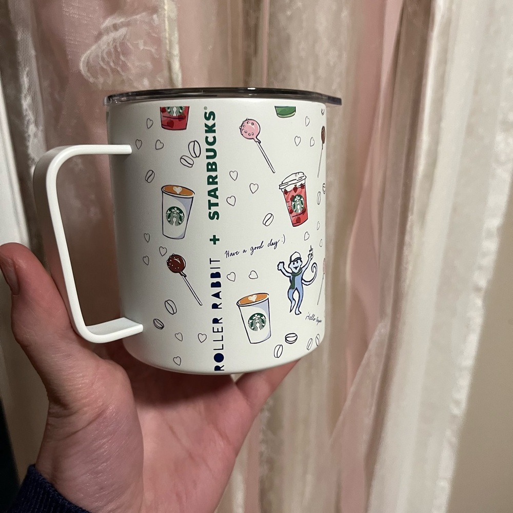 Starbucks x Roller Rabbit White and Green Mug